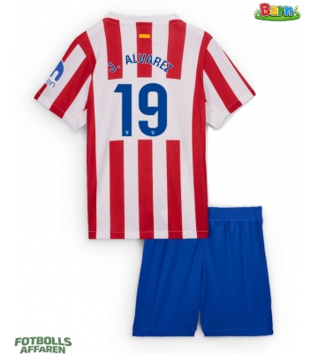 Atletico Madrid Julian Alvarez #19 Hemmaställ Barn 2025-26 Kortärmad (+ Korta byxor)
